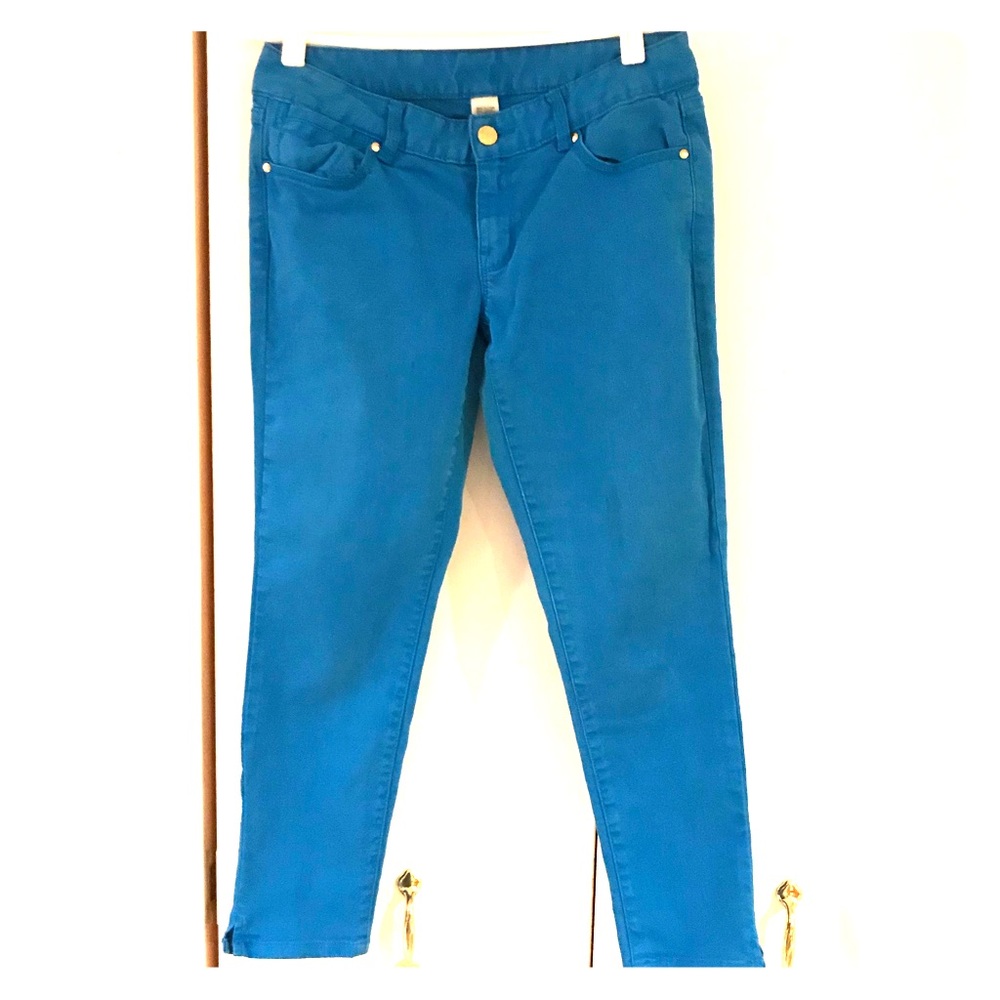 Worn In Bright Blue Cache Skinny Ankle Pant